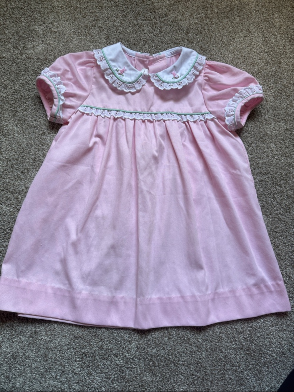 Posh Pickle Bunny Embroidered Dress